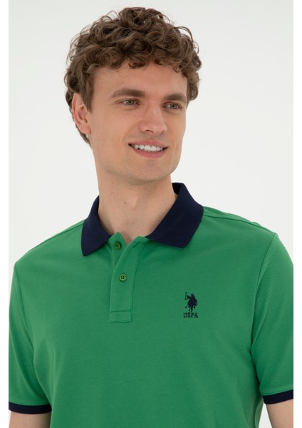 U.S. Polo Assn. Erkek Yeşil Basic T-Shirt 50284638-VR054