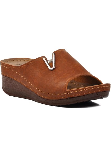38-973 Taba Kadın Dolgu Topuk Terlik