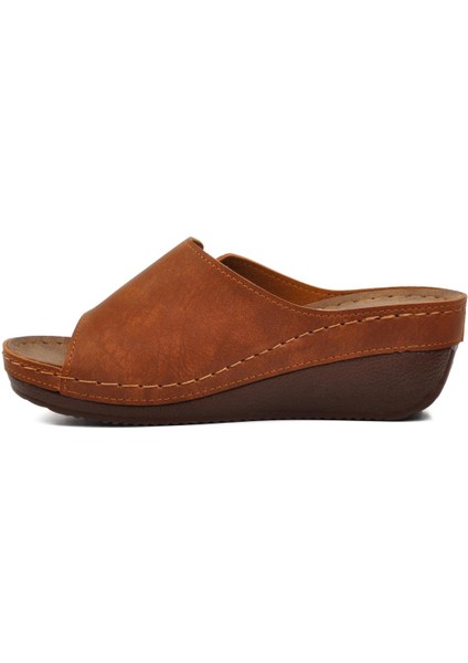 38-973 Taba Kadın Dolgu Topuk Terlik modelleri