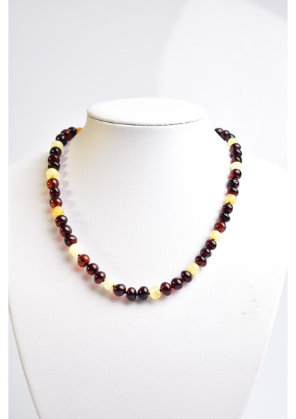 Doğal Damla Kehribar Yetişkin Kolye