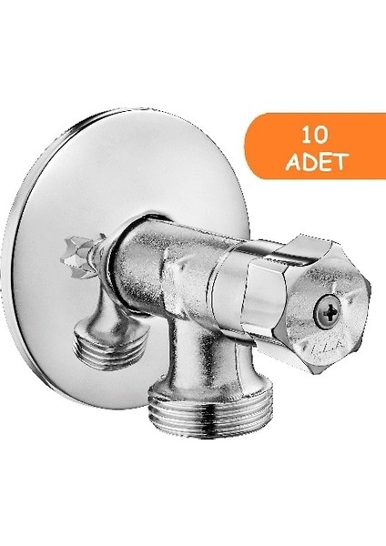 10 Adet E.C.A Çamaşır Musluğu Poşet Ambalajlı 102109450 E.c.a.
