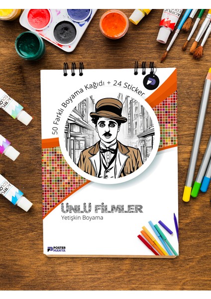 Ünlü Filmler Yetişkinler Için Boyama Kitabı