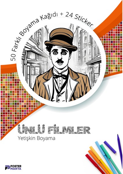 Ünlü Filmler Yetişkinler Için Boyama Kitabı