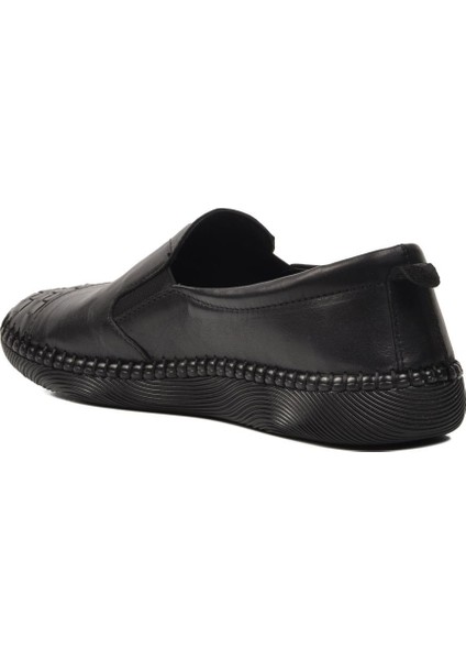 04132 Siyah Hakiki Deri Kadın Günlük Ayakkabı fırsatları