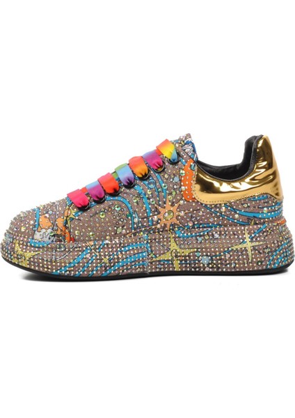 24Y451-1 Yeşil Kadın Sneaker modelleri