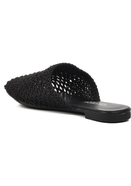335166 Siyah Örgülü Kadın Sabo Terlik fırsatları
