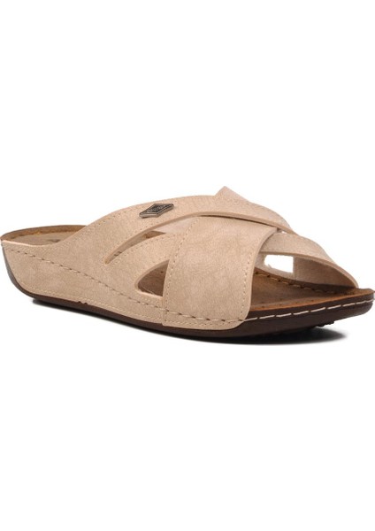08-982 Bej Kadın Terlik