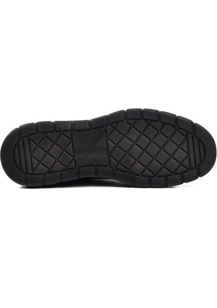 152-19503 Siyah Hakiki Deri Erkek Sneaker indirimleri