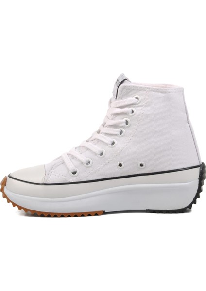 PO-30100 Beyaz Unisex Hi Sneaker
