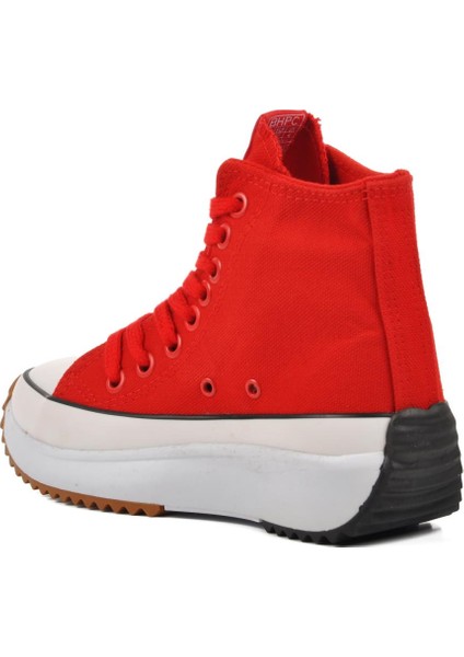 PO-30100 Kırmızı Unisex Hi Sneaker fırsatları