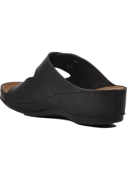 09-978 Siyah Kadın Dolgu Topuk Terlik fırsatları