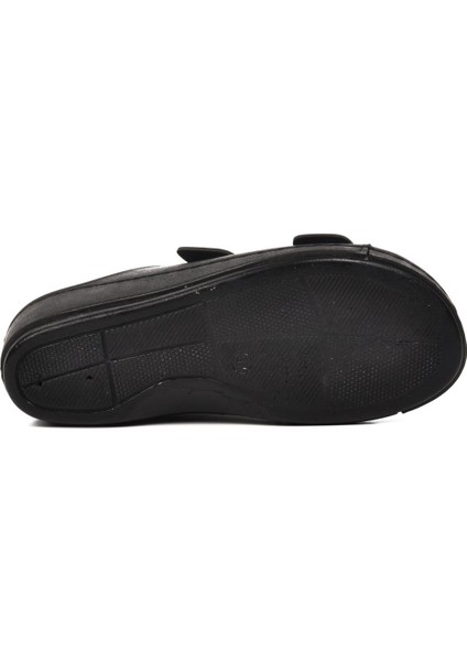 09-978 Siyah Kadın Dolgu Topuk Terlik indirimleri