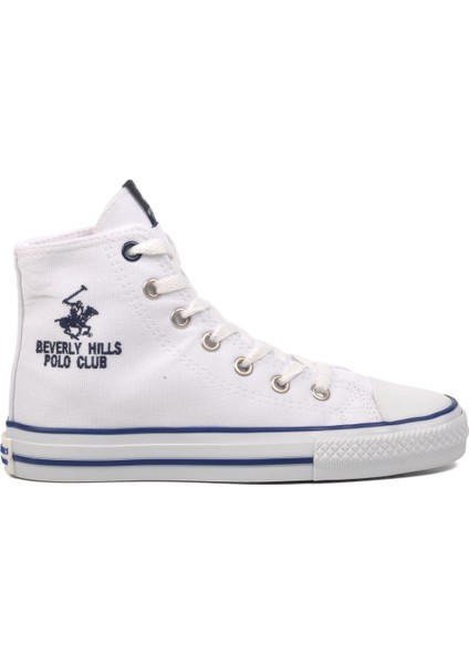 Beverly Hills Polo Club PO-30085 Beyaz Unisex Hi Sneaker