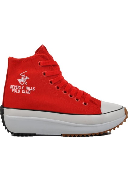 PO-30100 Kırmızı Unisex Hi Sneaker