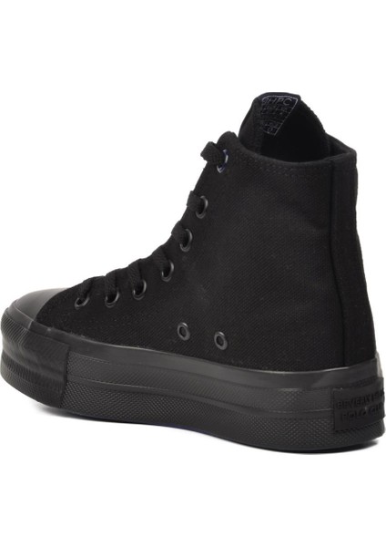 PO-30086 Siyah Unisex Hi Sneaker