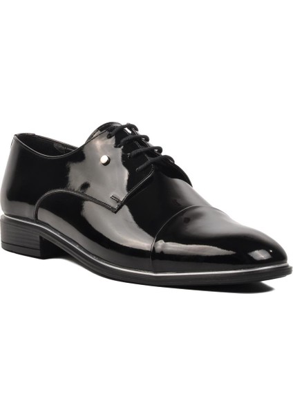 P120 Siyah Rugan Erkek Klasik Ayakkabı