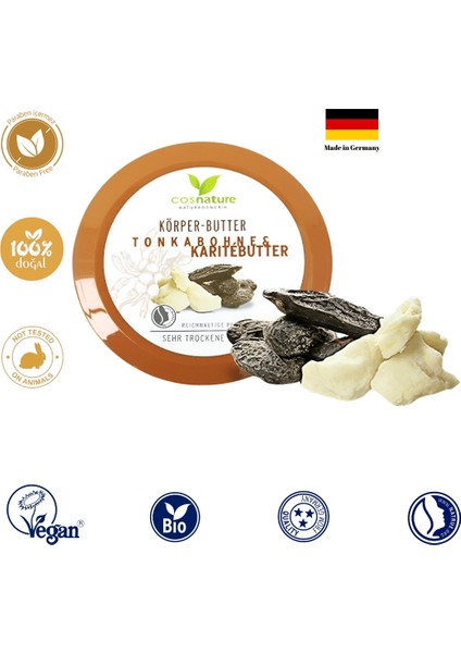 Tonka Fasulyeli ve Shea Yağlı Vücut Kremi