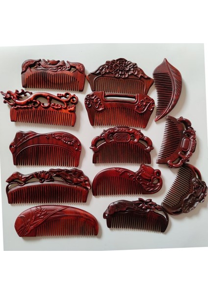 Sandal Ağacı Kırmızı Sandal Ağacı Antik Stil Oyma Çiçek ve Ahşap Tarak Ahşap El Sanatları Hediye Sandal Ağacı Tarak (Yurt Dışından) fiyatları