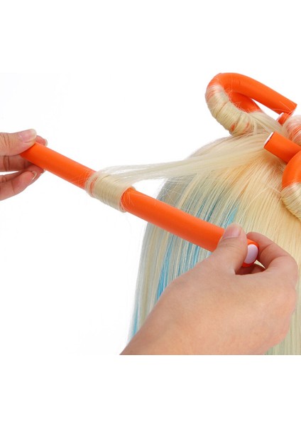 10 Adet Esnek Saç Kıvırma Çubuğu Saç Bigudi Makineleri Yumuşak Köpük Bendy Büküm Bukleler Flexi Dıy Silindirler Şekillendirici Araçları Rastgele (Yurt Dışından)