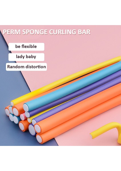 10 Adet Esnek Saç Kıvırma Çubuğu Saç Bigudi Makineleri Yumuşak Köpük Bendy Büküm Bukleler Flexi Dıy Silindirler Şekillendirici Araçları Rastgele (Yurt Dışından)
