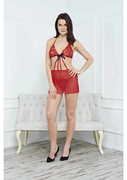 Kadın Şık Elbise Gecelik Harness 3196 - Royaleks