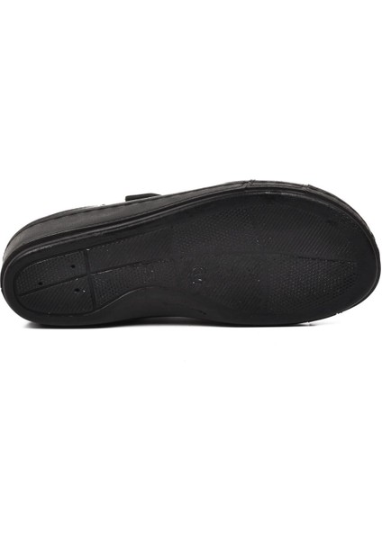 09-977 Siyah Kadın Dolgu Topuk Terlik indirimleri