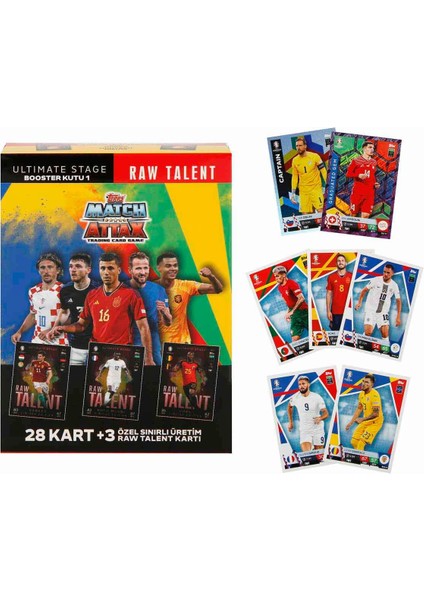 Uefa Euro 2024 Almanya Match Attax Booster Kutu - 1 Raw Talent