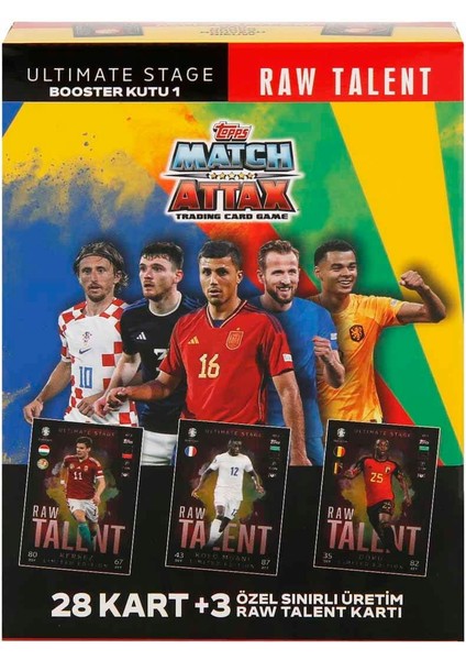 Uefa Euro 2024 Almanya Match Attax Booster Kutu - 1 Raw Talent