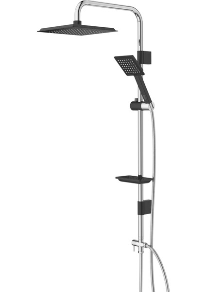 Frame Siyah Tall Sistem Duş Seti