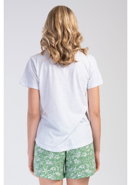 Kadın Kısa Kol Şortlu Pijama Takım , 311092
