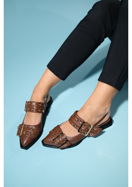 Paloma Kahve Cilt Tokalı Kadın Sandalet fırsatları