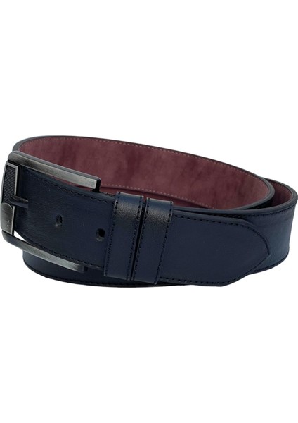 Siyah Suni Deri Kenarları Dikişli Düz Model 4.5 Genişlik Unisex Spor Kemer - 4500-10 fırsatları