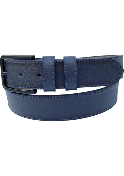 Lacivert Suni Deri Mavi Dikişli Model 4 Cm.lik Unisex Spor Kemer - 9047 fiyatları