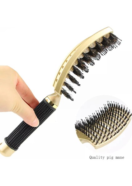 Kadın Saç Derisine Masaj Tarak Kıl Naylon Saç Fırçası Islak Kıvırcık Detangle Saç Fırçası Salon Kuaför Kuaförlük Şekillendirici T S7X7 (Yurt Dışından) fırsatları