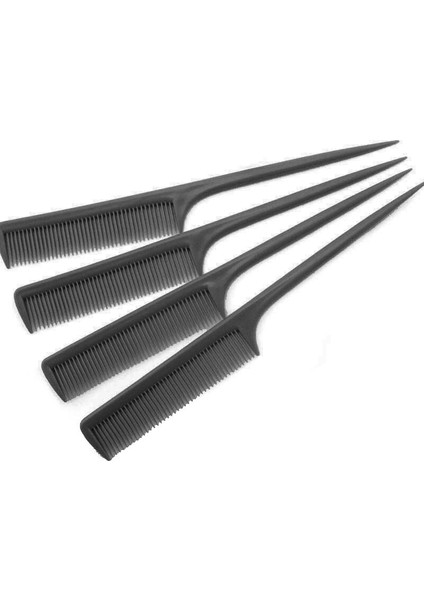 1/5 Adet Ince Diş Tarak Kuaförlük Isı Direnci Kullanışlı Düşük Sıcaklık Plastik Kuyruk Saç Tarağı Kadın Makyaj Aracı Rastgele Renk (Yurt Dışından)