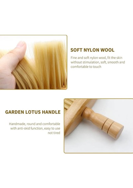 Ahşap Taşınabilir Saplı Saç Fırçası Berber Temizleme Ev ve Salon Profesyonel Yumuşak Fırça Kafası Kuaför Saç Şekillendirici Araçları (Yurt Dışından) modelleri