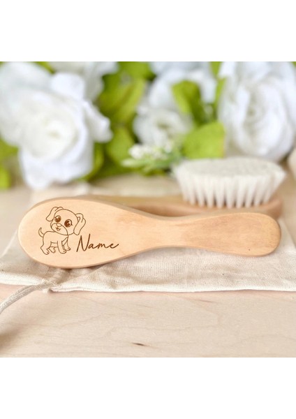 Kişiselleştirilmiş Bebek Ahşap Saç Fırçası Özel Ad Bebek Saç Fırçası Newbron Vaftiz Hediye Doğum Günü Hediyesi Erkek Kız Hatıra (Yurt Dışından) fırsatları