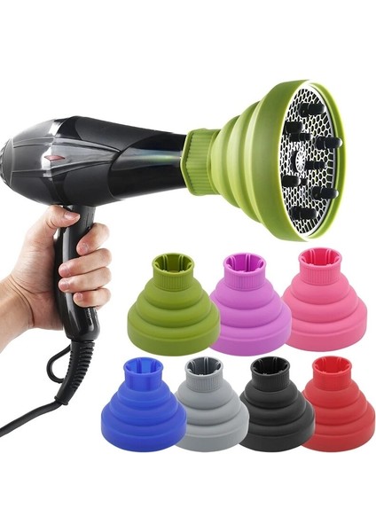 Saç Kıvırma Aracı Evrensel Katlanabilir Kuaförlük Difüzör Blower Kapağı Silikon Şekillendirici Saç Kurutma Makinesi Yeni Salon Saç Güzellik Malzemeleri (Yurt Dışından) modelleri