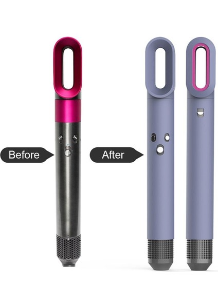 Silikon Dyson Saç Kurutma Makinesi Kapak Kılıf Dyson Airwrap Şekillendirici Ön-Şekillendirici Kurutma Makinesi Aksesuarları Yıkanabilir Koruyucu Kapaklar 6 Renk (Yurt Dışından)