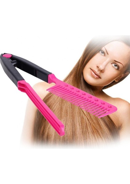 Tarak Taşınabilir Dıy Salon Düzleştirici Saç Düzleştirici V Kuaförlük Şekillendirici Aracı (Yurt Dışından) modelleri