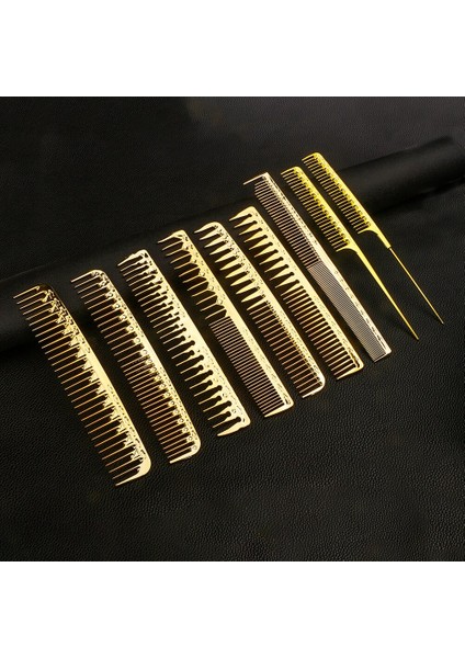 Moda Galvanik Altın Giyotin Tarak Profesyonel Salon Kuaför Şekillendirici Pin Kuyruk Tarak Şekillendirici Tarak Fırça Kadın Kızlar Için (Yurt Dışından)
