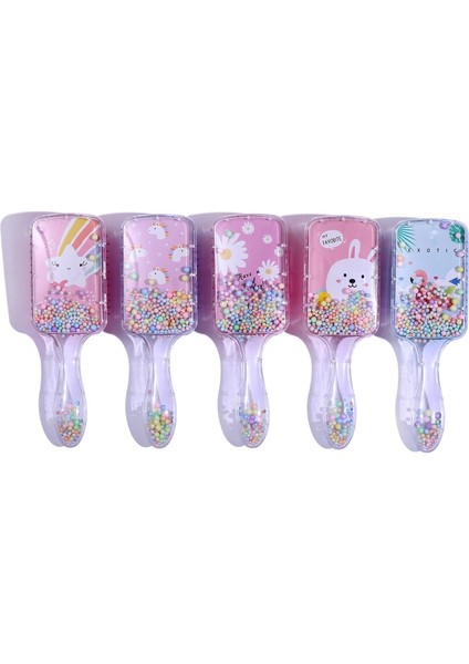 Karikatür Hava Yastığı Tarak Anti-Statik Unicorn Flamingo Desen Tarak Kadın Kızlar Için Saç Dolaşık Açıcı Plastik Fırça Düz Kıvırcık Saç (Yurt Dışından)
