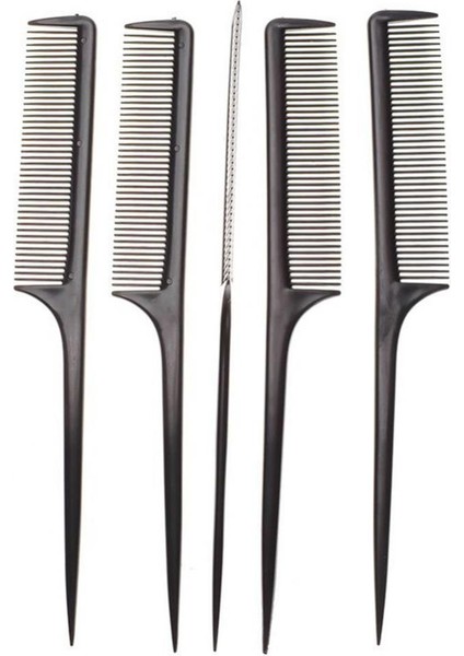 Taşınabilir Kuaförlük Aracı Tarak Sharps Kuyruk Saç Stili Alay Kuaförlük Ev Salon Saç Fırçası (Yurt Dışından)