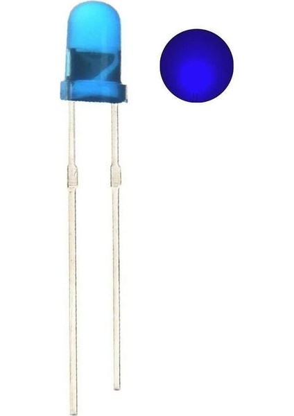 3mm Mavi LED Paketi - 100 Adet