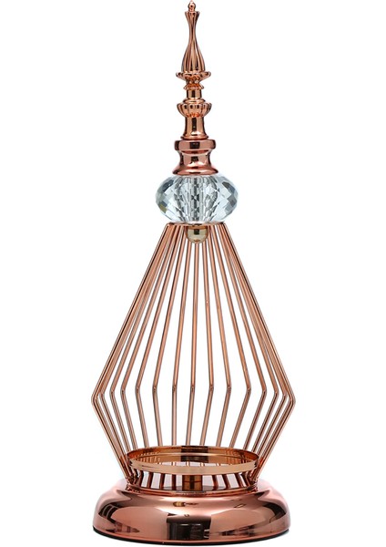 Prizma Dekoratif Mumluk Bronz 13X12X32 cm AK.JE0070