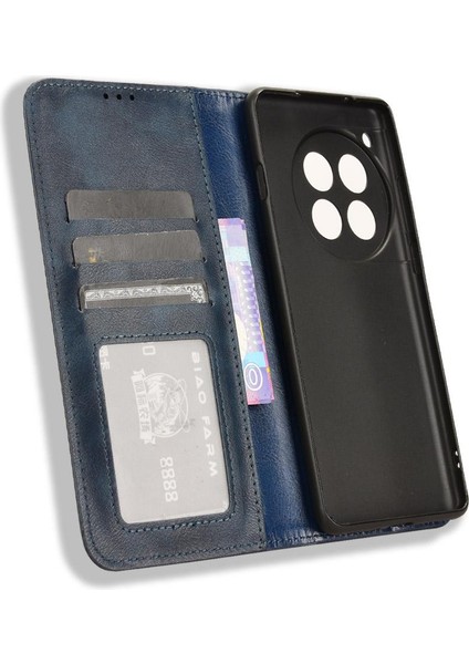 Oneplus 12 5g Manyetik Kapatma Pu Deri Cüzdan Için Kılıf (Yurt Dışından)