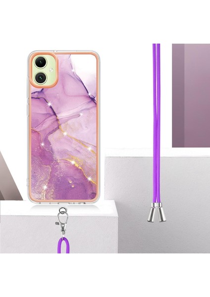 Samsung Galaxy A05 Mermer Anti-Scratch Yumuşak Crossbody Kordon Için Kılıf (Yurt Dışından) modelleri
