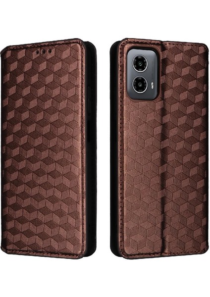 Motorola Moto G34 5g Manyetik Kapatma Kart Yuvaları Tutucu Cüzdan Için Kılıf (Yurt Dışından)