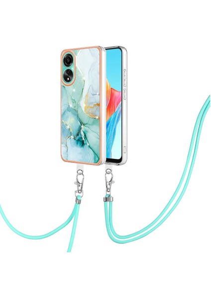 Oppo A78 4g Mermer Crossbody Kordon Askısı Tampon Anti-Scratch Için Kılıf (Yurt Dışından)