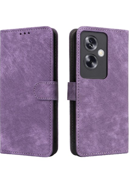 Oppo A79 5g Kart Yuvaları Için Kılıf Kapak Rfıd Engelleme Pu Deri Manyetik (Yurt Dışından)